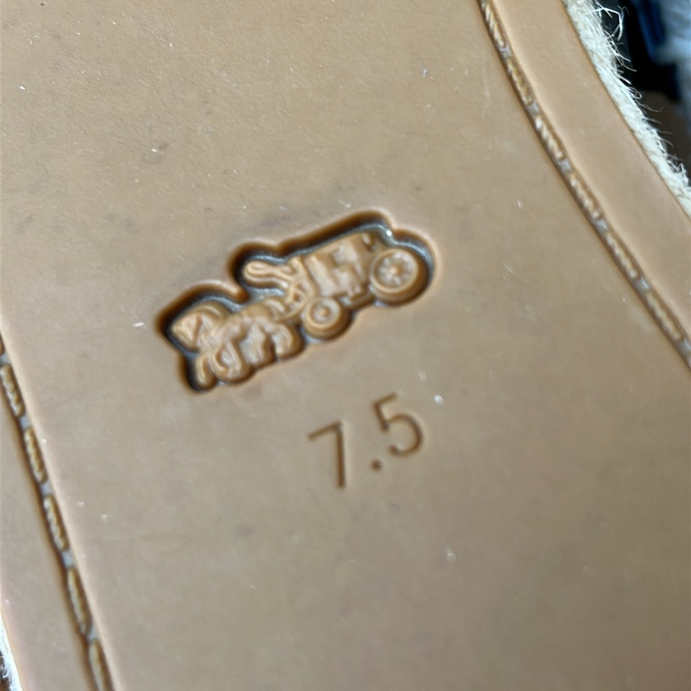 Coach Corey Black Slides with Gold Detail - Picture 15 of 17